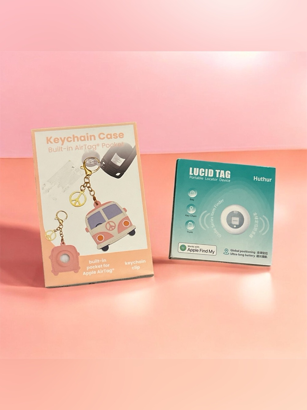 Lucid Tag +Keychain air tag holder